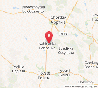 Map of Yahilnytsia, Ternopil