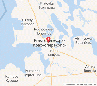Map of Krasnoperekopsk, Crimea