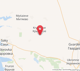 Map of Yarkoye, Crimea