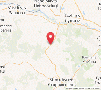 Map of Yaseny, Chernivtsi
