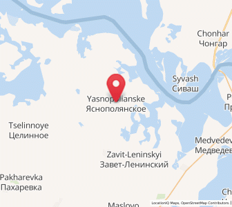 Map of Yasnopolyanskoye, Crimea
