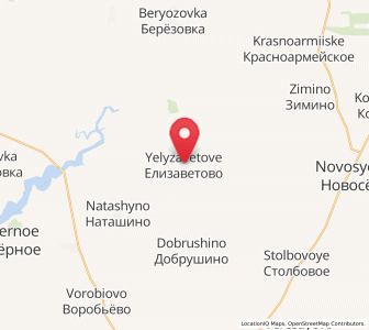 Map of Yelizavetovo, Crimea