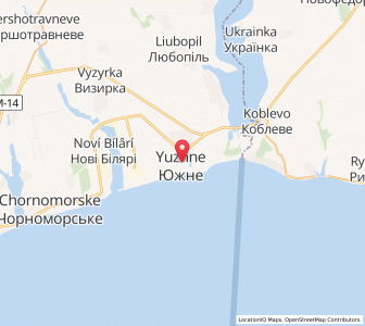 Map of Juschne, Odessa