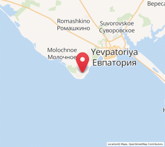 Map of Zaozyornoye, Crimea