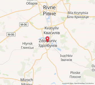 Map of Sdolbuniw, Rivne