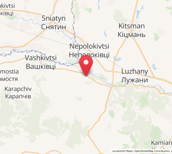 Map of Zeleniv, Chernivtsi