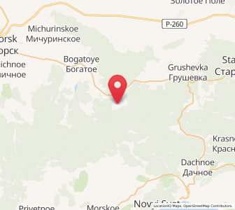 Map of Zemlyanichnoye, Crimea