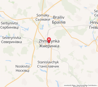 Map of Schmerynka, Vinnytsia
