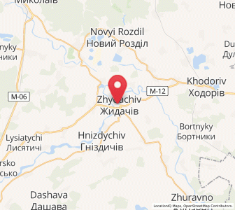 Map of Schydatschiw, Lviv