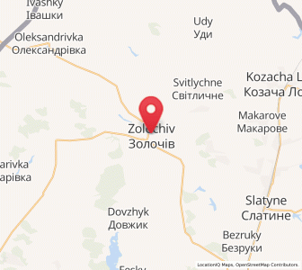 Map of Solotschiw, Kharkiv