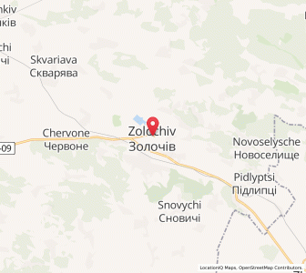 Map of Solotschiw, Lviv