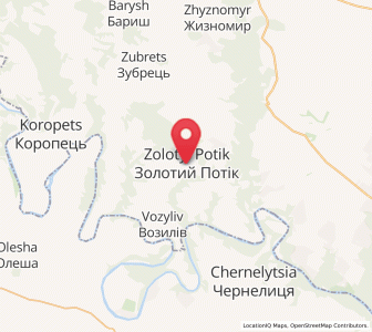 Map of Zolotyi Potik, Ternopil