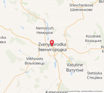 Map of Swenyhorodka, Cherkasy