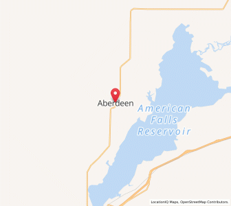 Map of Aberdeen, Idaho