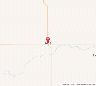 Map of Ada, Minnesota