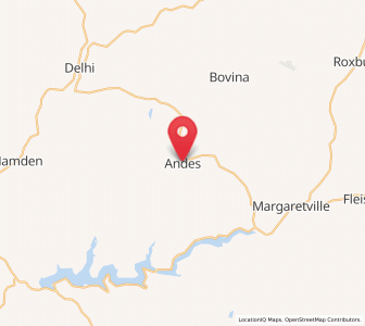 Map of Andes, New York