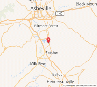 Map of Arden, North Carolina