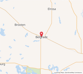 Map of Belgrade, Minnesota