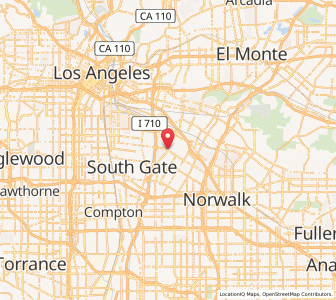 Map of Bell Gardens, California