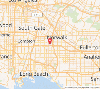 Map of Bellflower, California