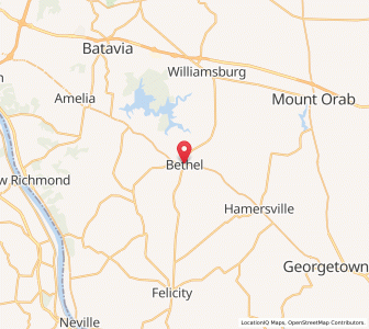 Map of Bethel, Ohio