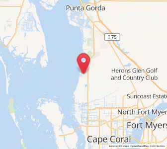 Map of Burnt Store Marina, Florida