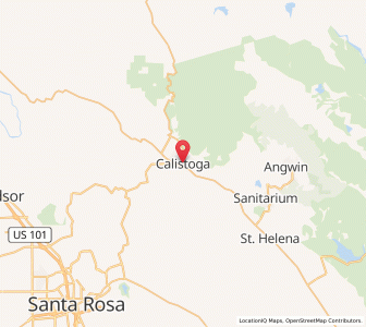 Map of Calistoga, California