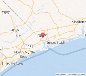 Map of Carolina Shores, North Carolina
