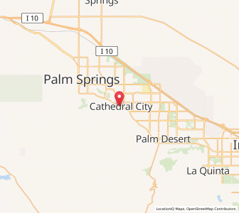 Map of Cathedral City, California