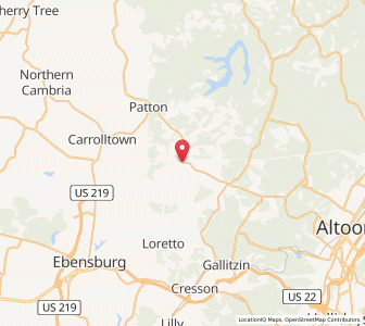 Map of Chest Springs, Pennsylvania