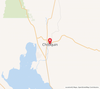 Map of Chiloquin, Oregon