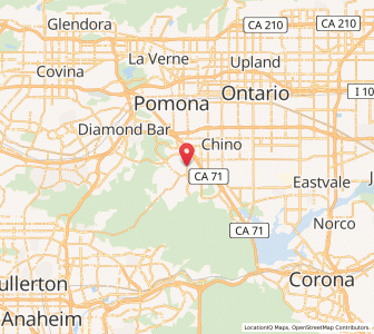 Map of Chino Hills, California