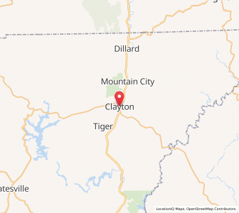 Map of Clayton (Georgia), Georgia