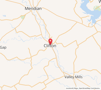 Map of Clifton (Texas), Texas