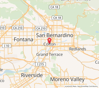 Map of Colton, California