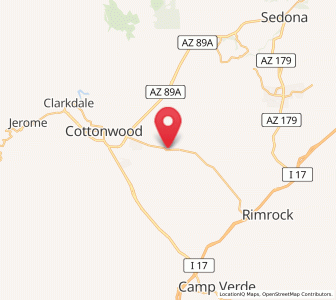Map of Cornville, Arizona