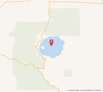 Map of Crater Lake, Oregon