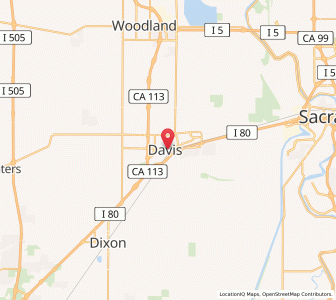 Map of Davis, California