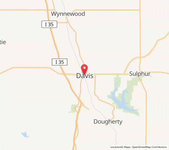 Map of Davis (Oklahoma), Oklahoma