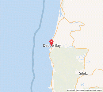 Map of Depoe Bay, Oregon