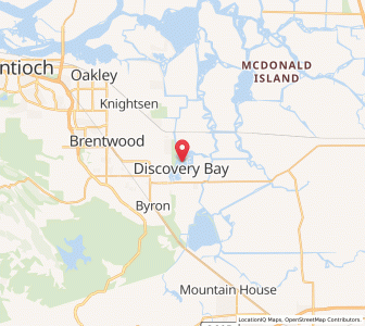 Map of Discovery Bay, California