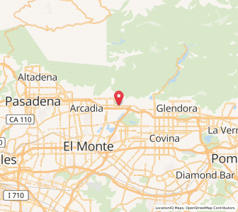 Map of Duarte, California