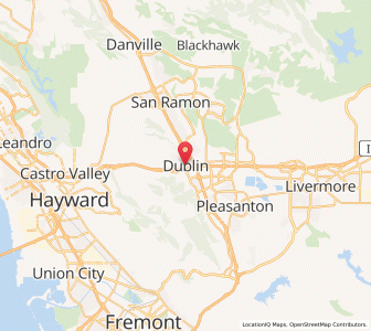 Map of Dublin, California