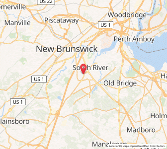 Map of East Brunswick Township, New Jersey