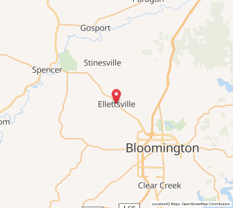 Map of Ellettsville, Indiana