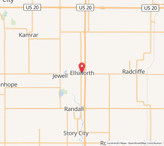 Map of Ellsworth, Iowa