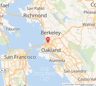 Map of Emeryville, California