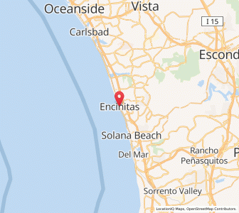 Map of Encinitas, California