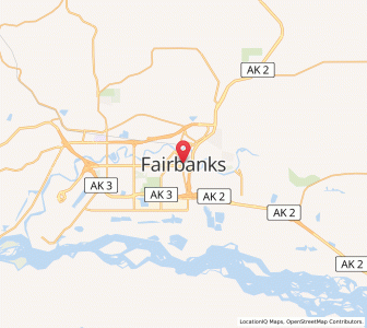 Karte von Fairbanks, Alaska