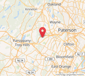 Map of Fairfield (New Jersey), New Jersey